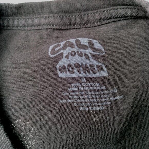 Call Your Mother Cropped Shirt Medium Skeleton Surfer Have A Nice Day Everyone - Picture 7 of 11